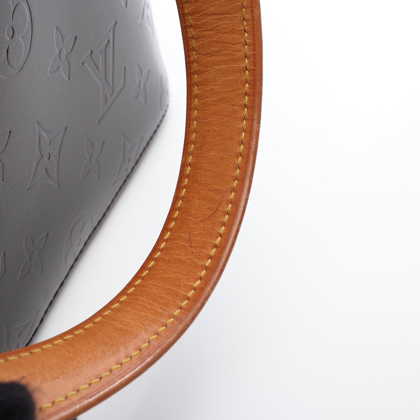 ストックトン モノグラムマット ノワール ハンドバッグ レザー ブラック ルイヴィトン バッグ LOUIS VUITTON
