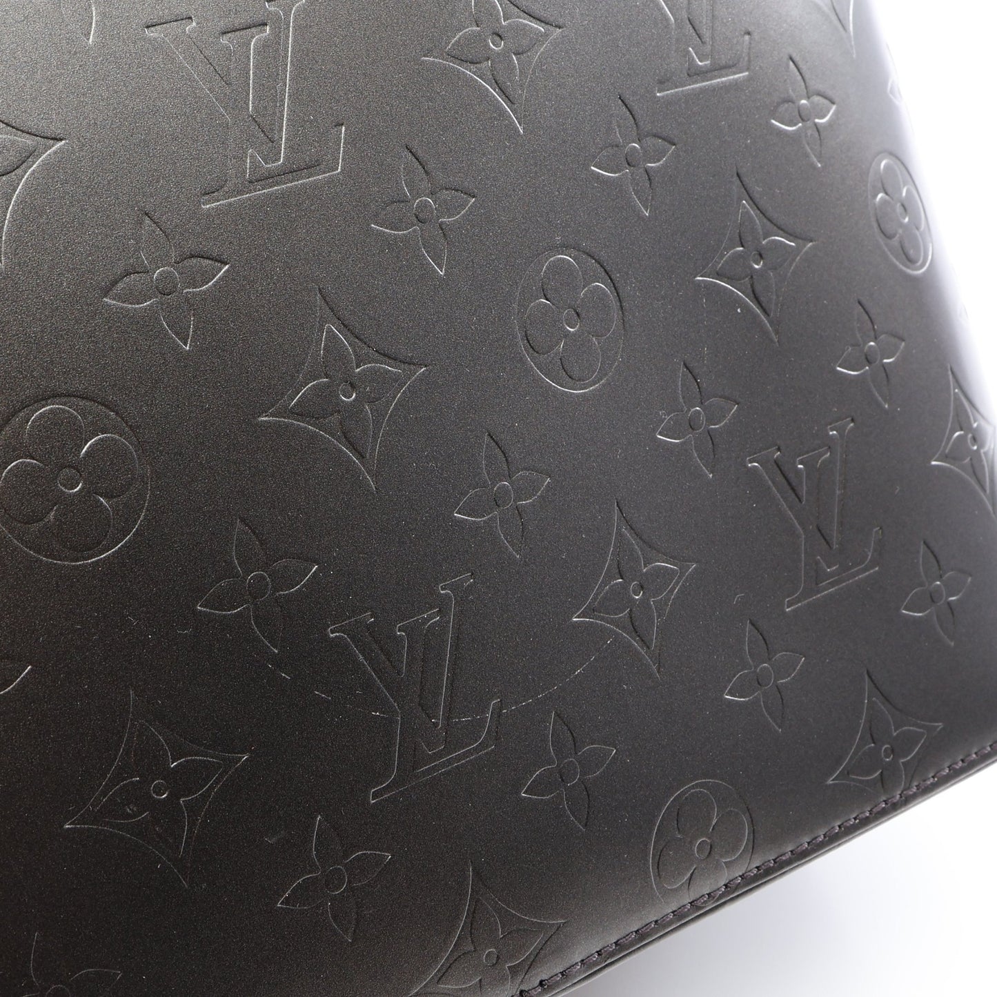 ストックトン モノグラムマット ノワール ハンドバッグ レザー ブラック ルイヴィトン バッグ LOUIS VUITTON