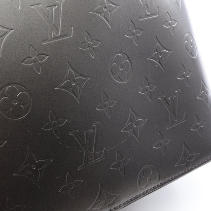 ストックトン モノグラムマット ノワール ハンドバッグ レザー ブラック ルイヴィトン バッグ LOUIS VUITTON