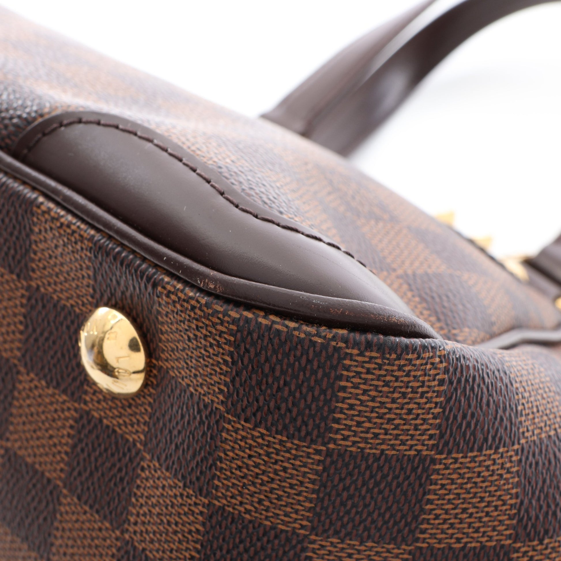 ヴェローナPM ダミエエベヌ ショルダーバッグ PVC レザー ブラウン ルイヴィトン バッグ LOUIS VUITTON