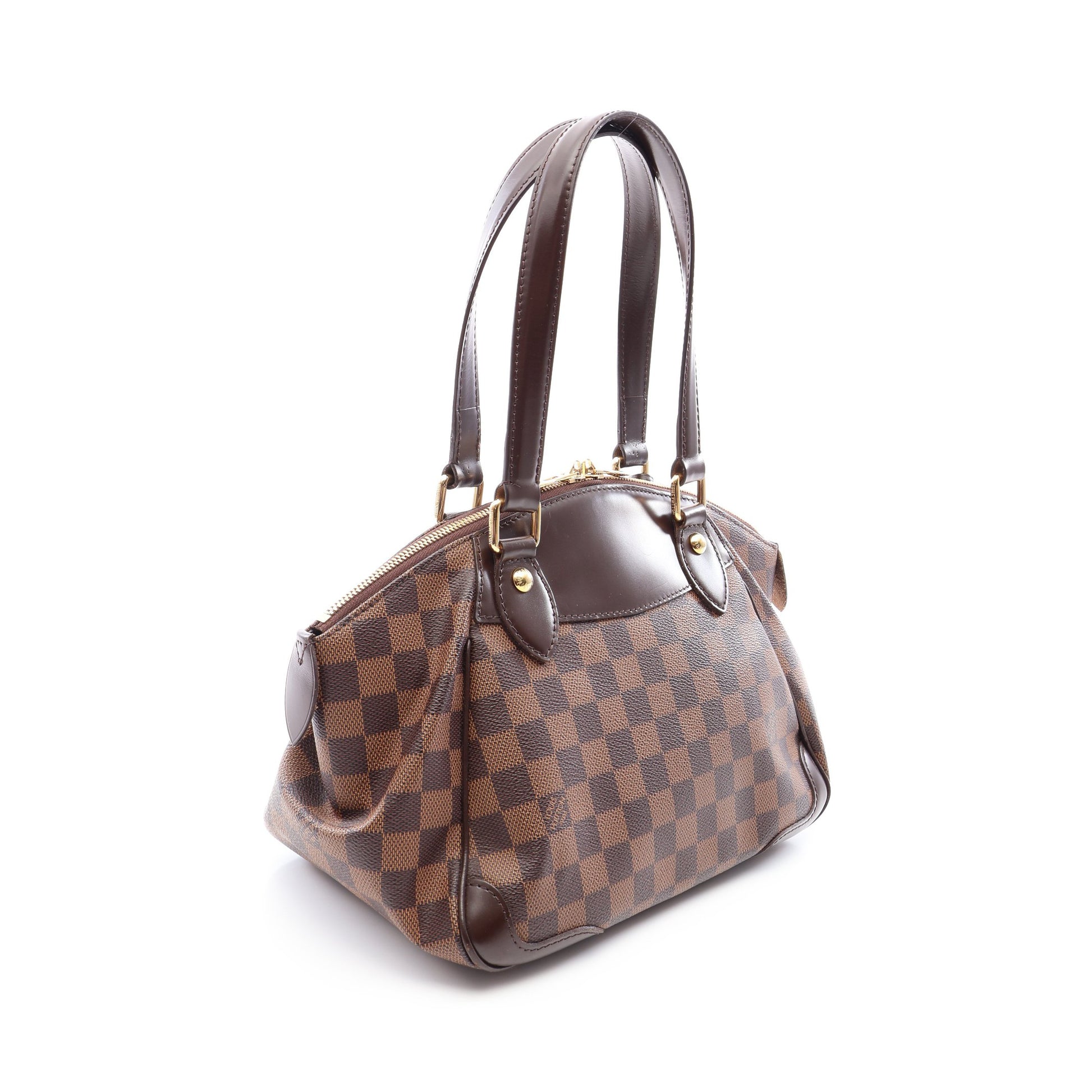 ヴェローナPM ダミエエベヌ ショルダーバッグ PVC レザー ブラウン ルイヴィトン バッグ LOUIS VUITTON