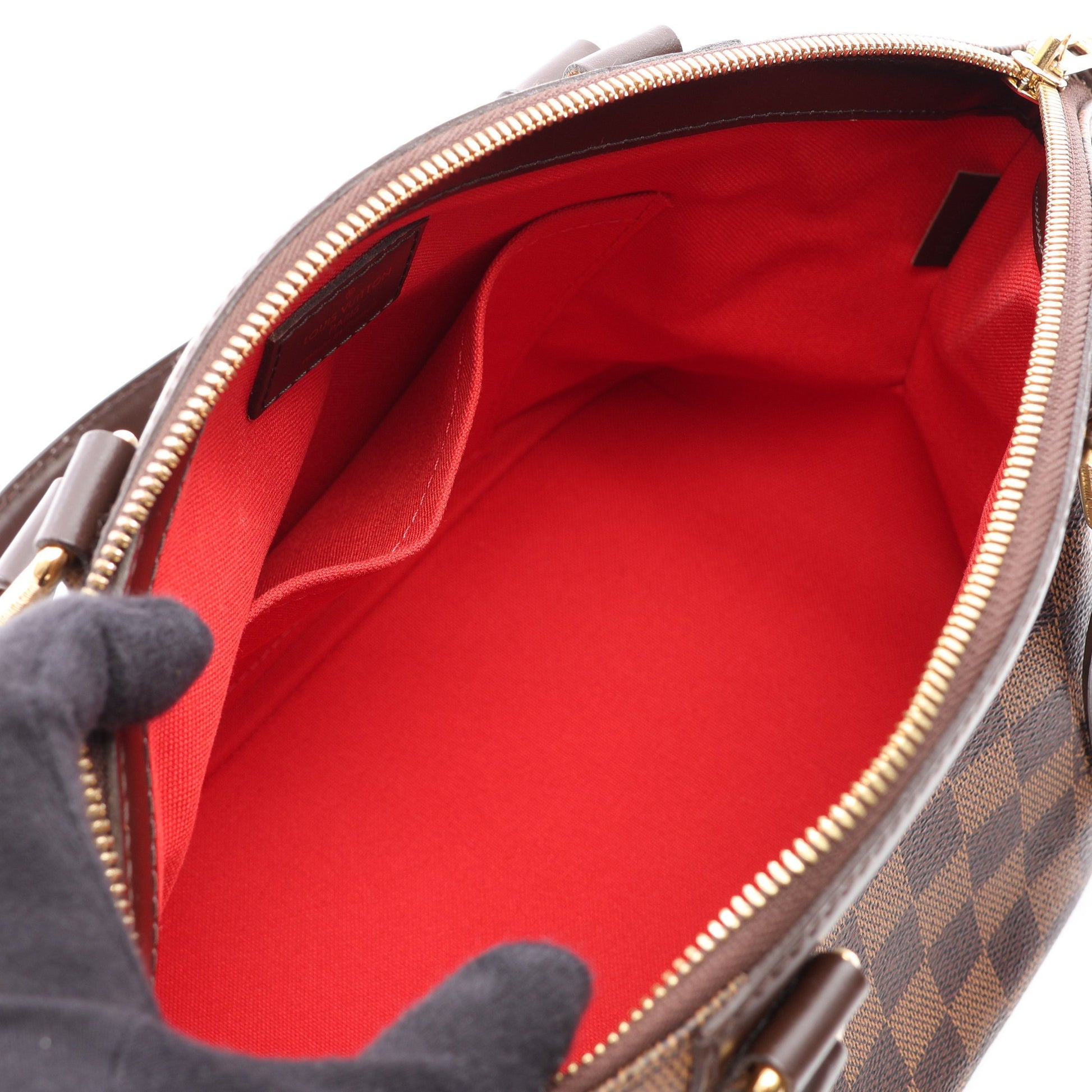 ヴェローナPM ダミエエベヌ ショルダーバッグ PVC レザー ブラウン ルイヴィトン バッグ LOUIS VUITTON