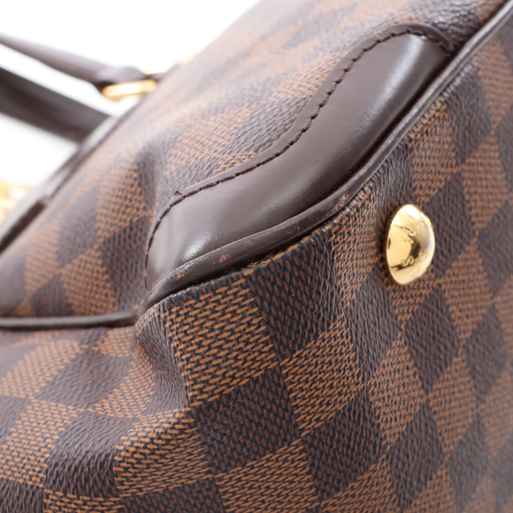 ヴェローナPM ダミエエベヌ ショルダーバッグ PVC レザー ブラウン ルイヴィトン バッグ LOUIS VUITTON