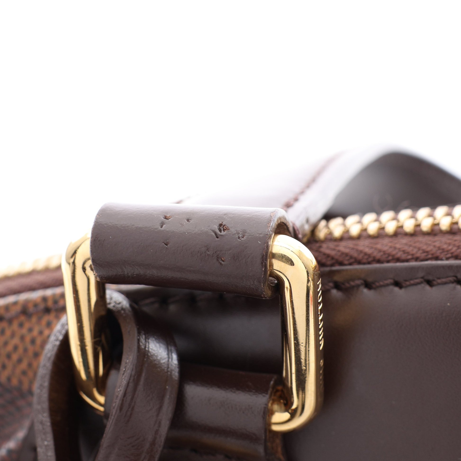 ヴェローナPM ダミエエベヌ ショルダーバッグ PVC レザー ブラウン ルイヴィトン バッグ LOUIS VUITTON