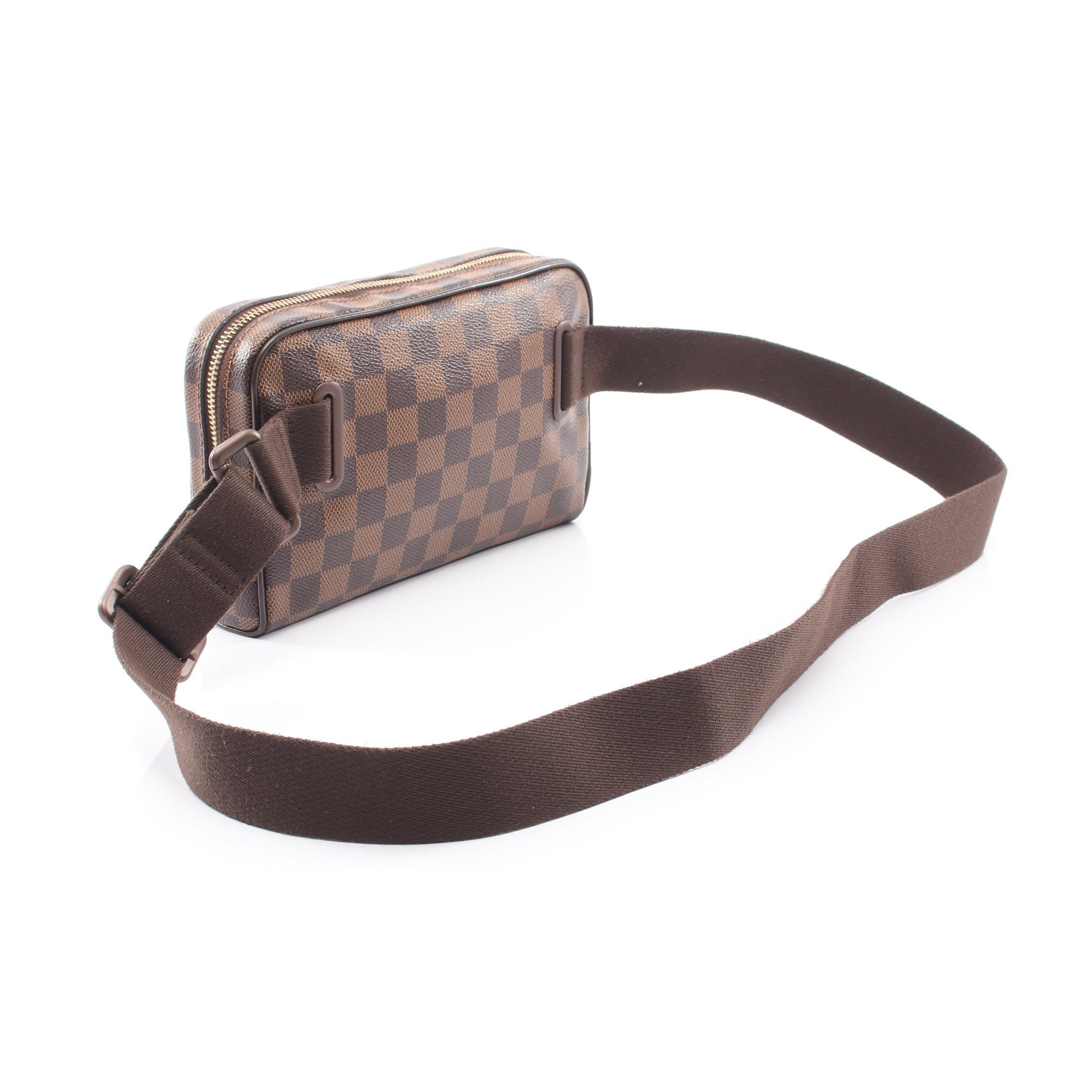 バムバッグ ブルックリン ダミエエベヌ ボディバッグ PVC レザー ブラウン ルイヴィトン バッグ LOUIS VUITTON