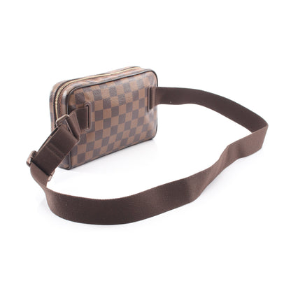 バムバッグ ブルックリン ダミエエベヌ ボディバッグ PVC レザー ブラウン ルイヴィトン バッグ LOUIS VUITTON