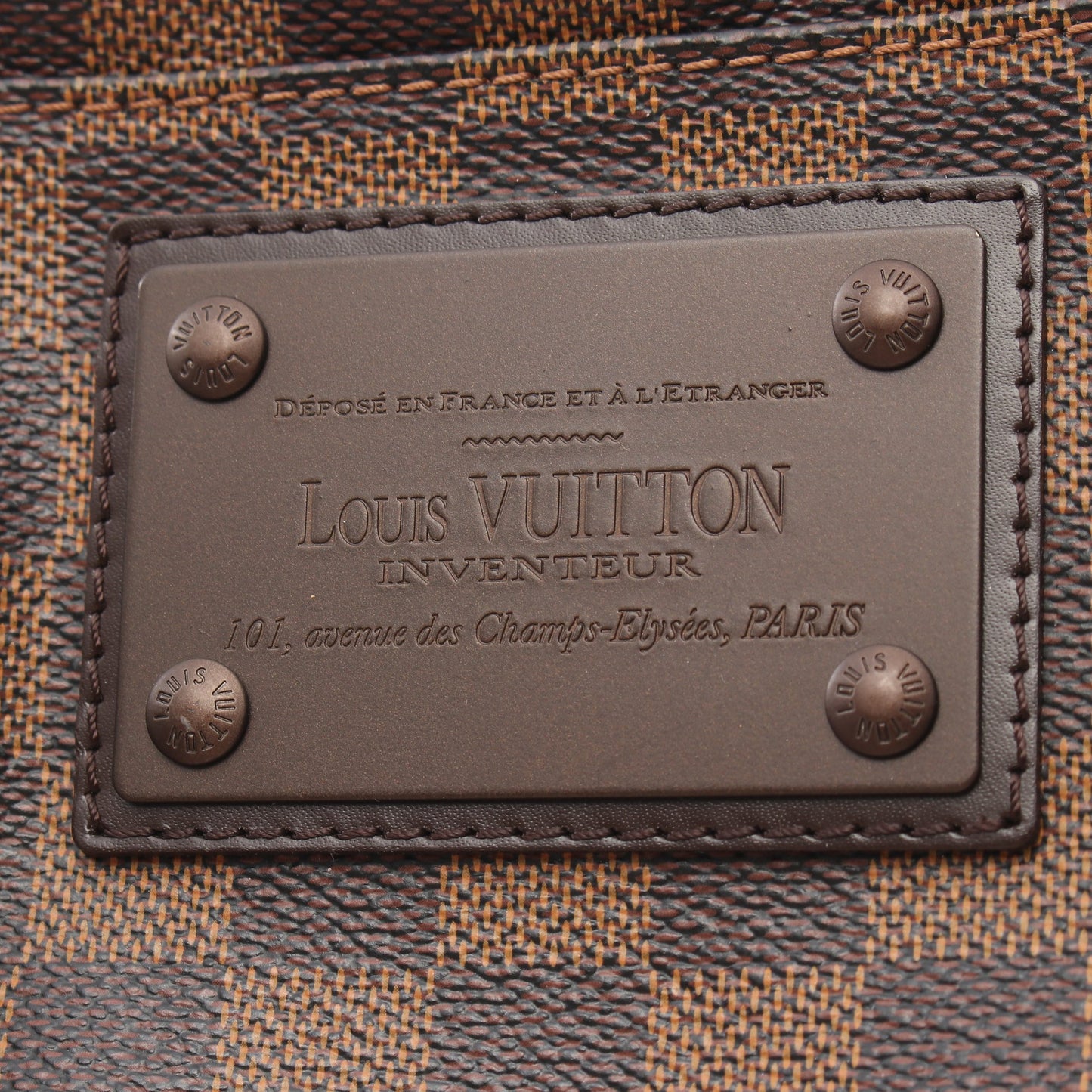 バムバッグ ブルックリン ダミエエベヌ ボディバッグ PVC レザー ブラウン ルイヴィトン バッグ LOUIS VUITTON