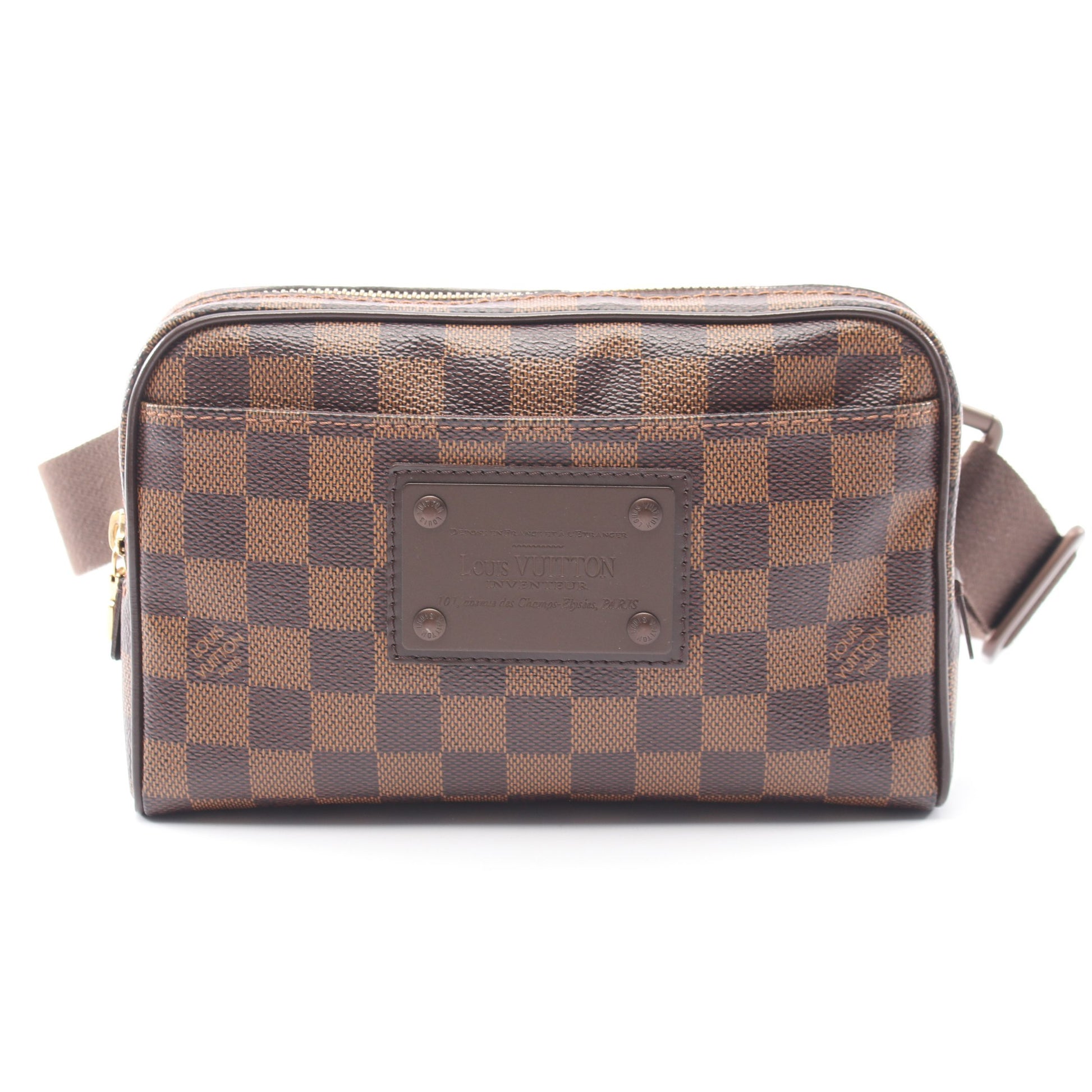 バムバッグ ブルックリン ダミエエベヌ ボディバッグ PVC レザー ブラウン ルイヴィトン バッグ LOUIS VUITTON