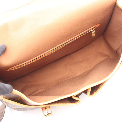 ジベシエールGM モノグラム ショルダーバッグ PVC レザー ブラウン ルイヴィトン バッグ LOUIS VUITTON