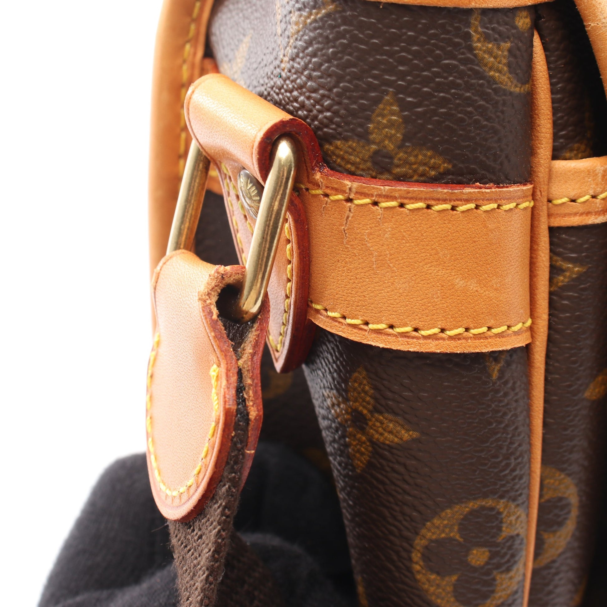 ジベシエールGM モノグラム ショルダーバッグ PVC レザー ブラウン ルイヴィトン バッグ LOUIS VUITTON