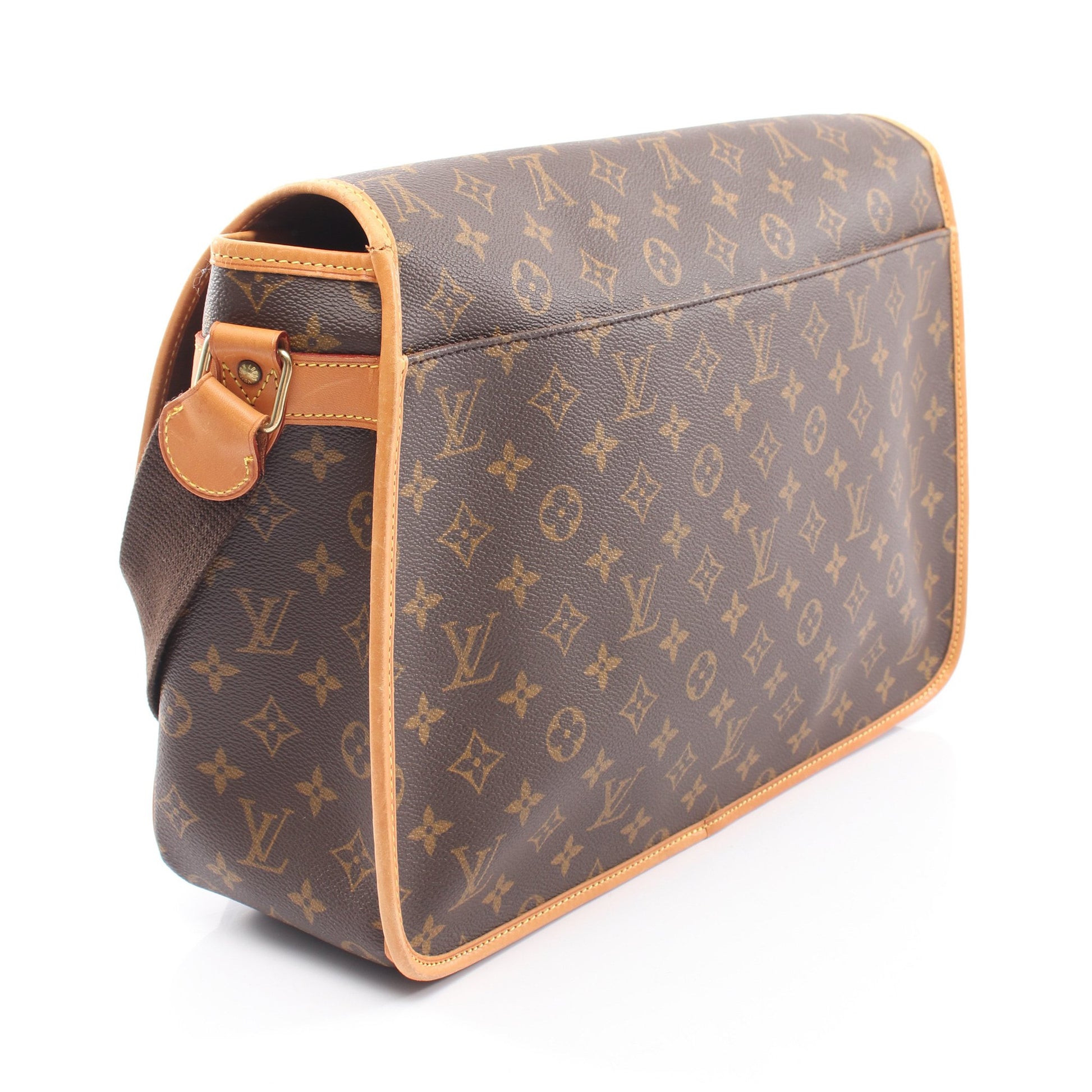 ジベシエールGM モノグラム ショルダーバッグ PVC レザー ブラウン ルイヴィトン バッグ LOUIS VUITTON
