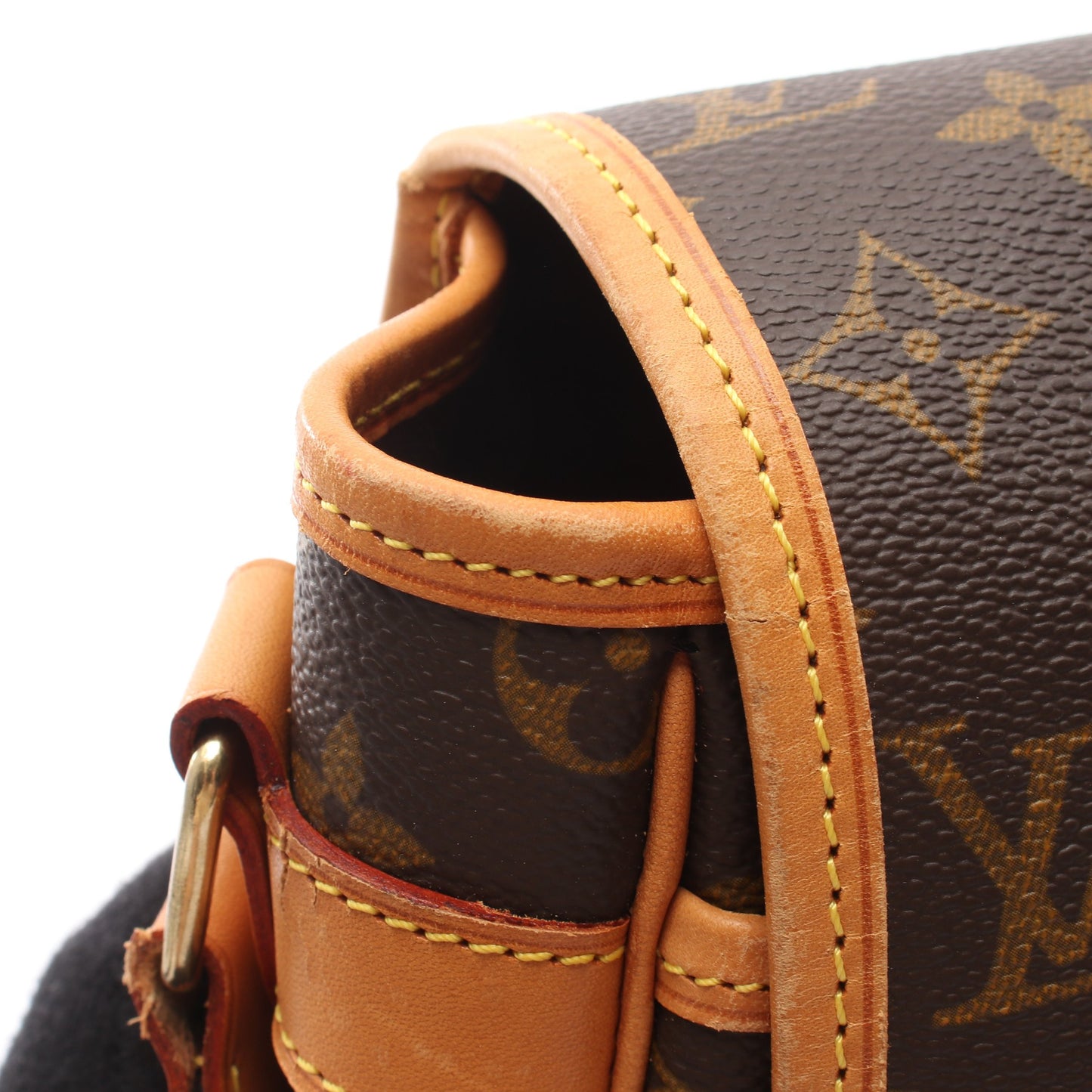 ジベシエールGM モノグラム ショルダーバッグ PVC レザー ブラウン ルイヴィトン バッグ LOUIS VUITTON
