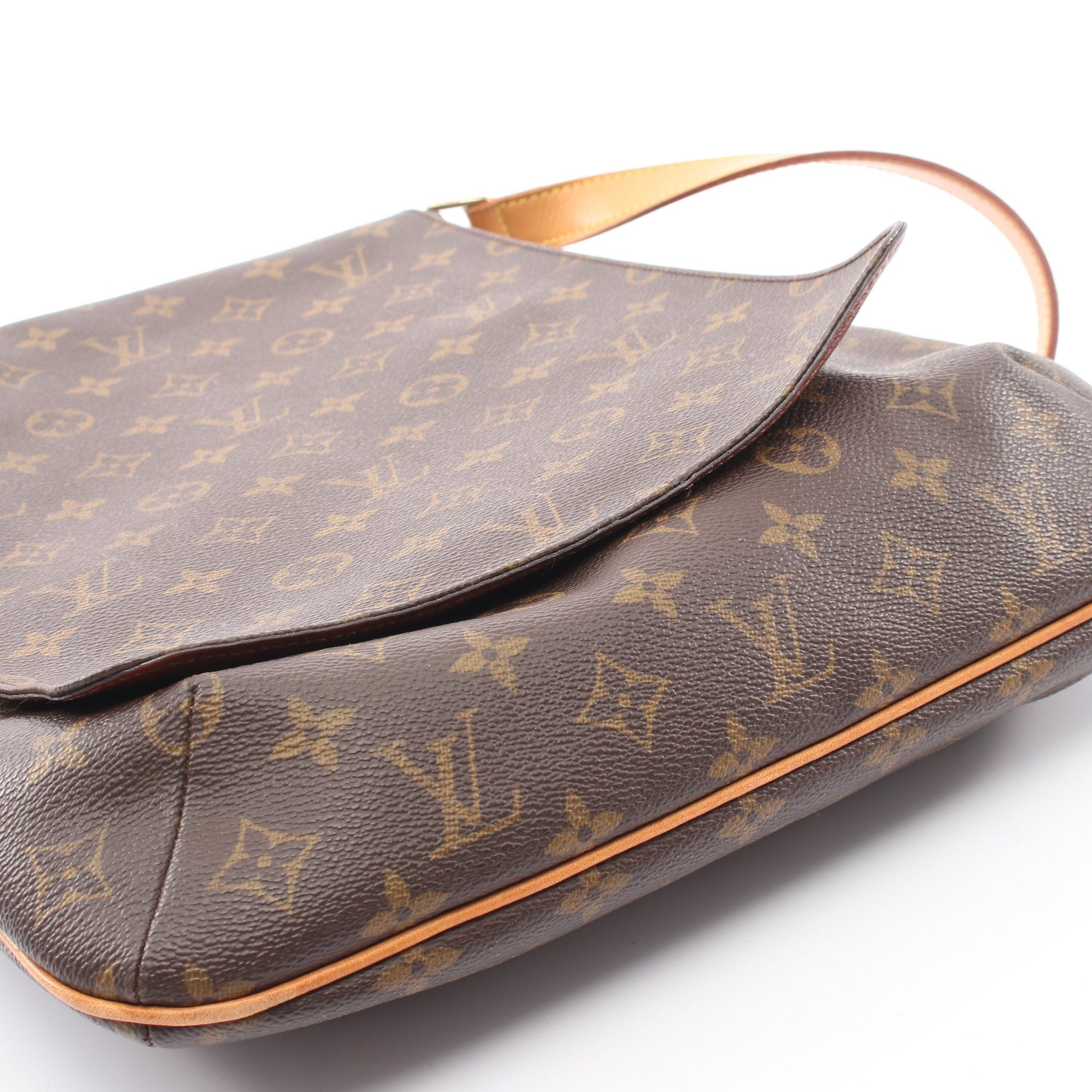ミュゼット モノグラム ショルダーバッグ PVC レザー ブラウン ルイヴィトン バッグ LOUIS VUITTON
