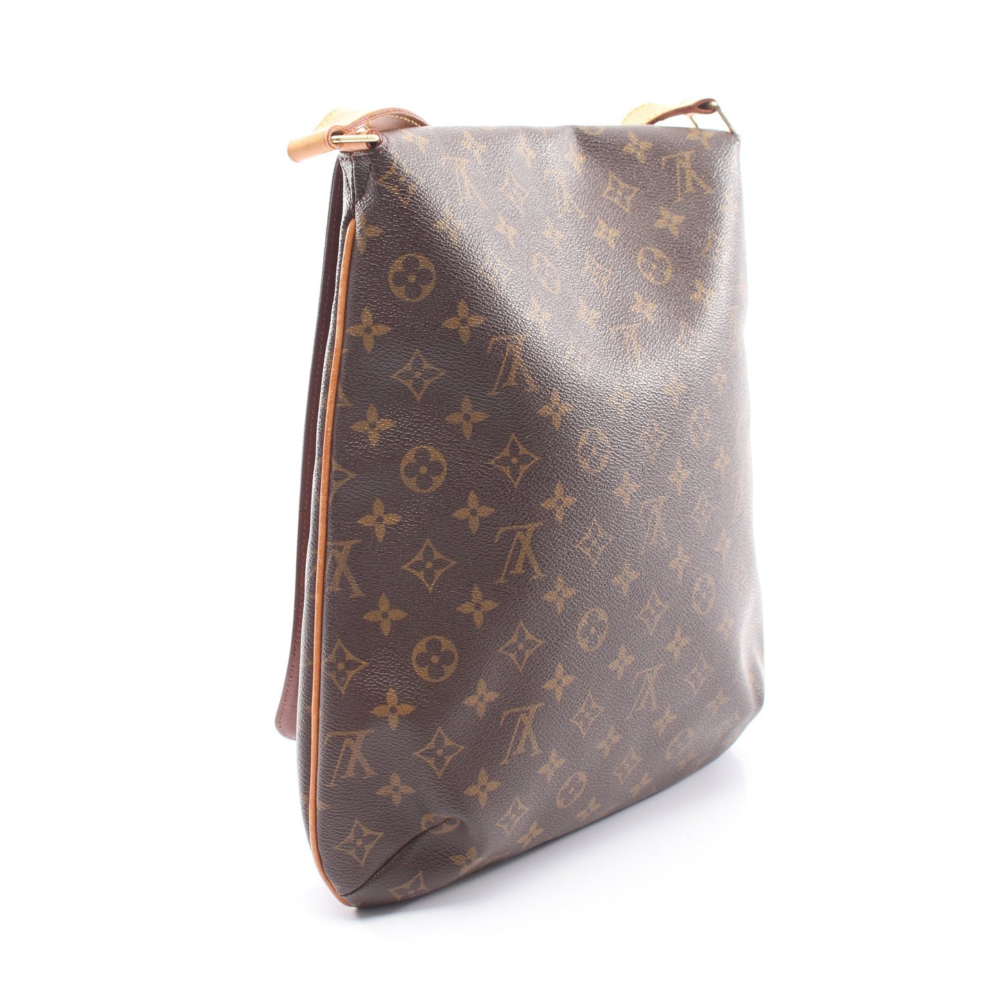 ミュゼット モノグラム ショルダーバッグ PVC レザー ブラウン ルイヴィトン バッグ LOUIS VUITTON