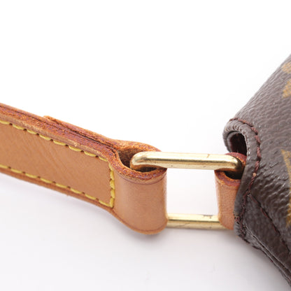 ミュゼット モノグラム ショルダーバッグ PVC レザー ブラウン ルイヴィトン バッグ LOUIS VUITTON