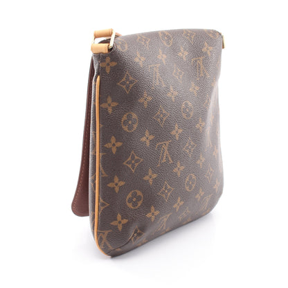 ミュゼットサルサ ロングストラップ モノグラム ショルダーバッグ PVC レザー ブラウン ルイヴィトン バッグ LOUIS VUITTON