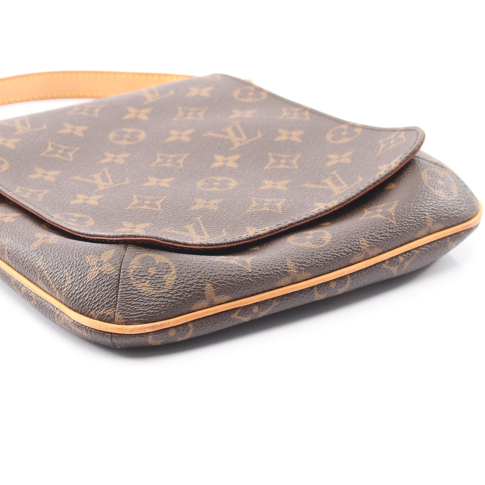 ミュゼットサルサ ロングストラップ モノグラム ショルダーバッグ PVC レザー ブラウン ルイヴィトン バッグ LOUIS VUITTON