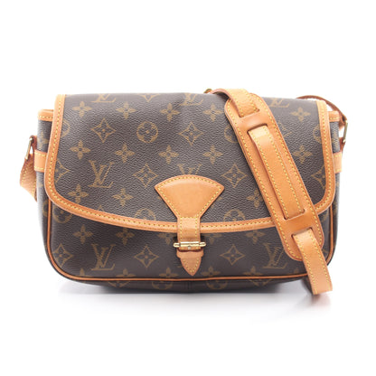ソローニュ モノグラム ショルダーバッグ PVC レザー ブラウン ルイヴィトン バッグ LOUIS VUITTON