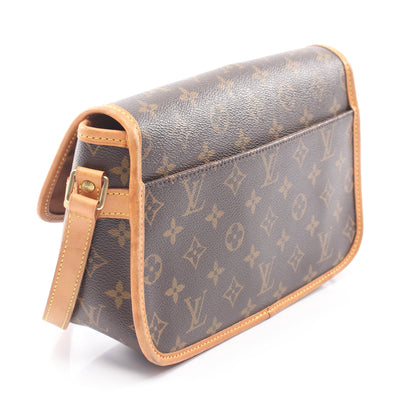 ソローニュ モノグラム ショルダーバッグ PVC レザー ブラウン ルイヴィトン バッグ LOUIS VUITTON