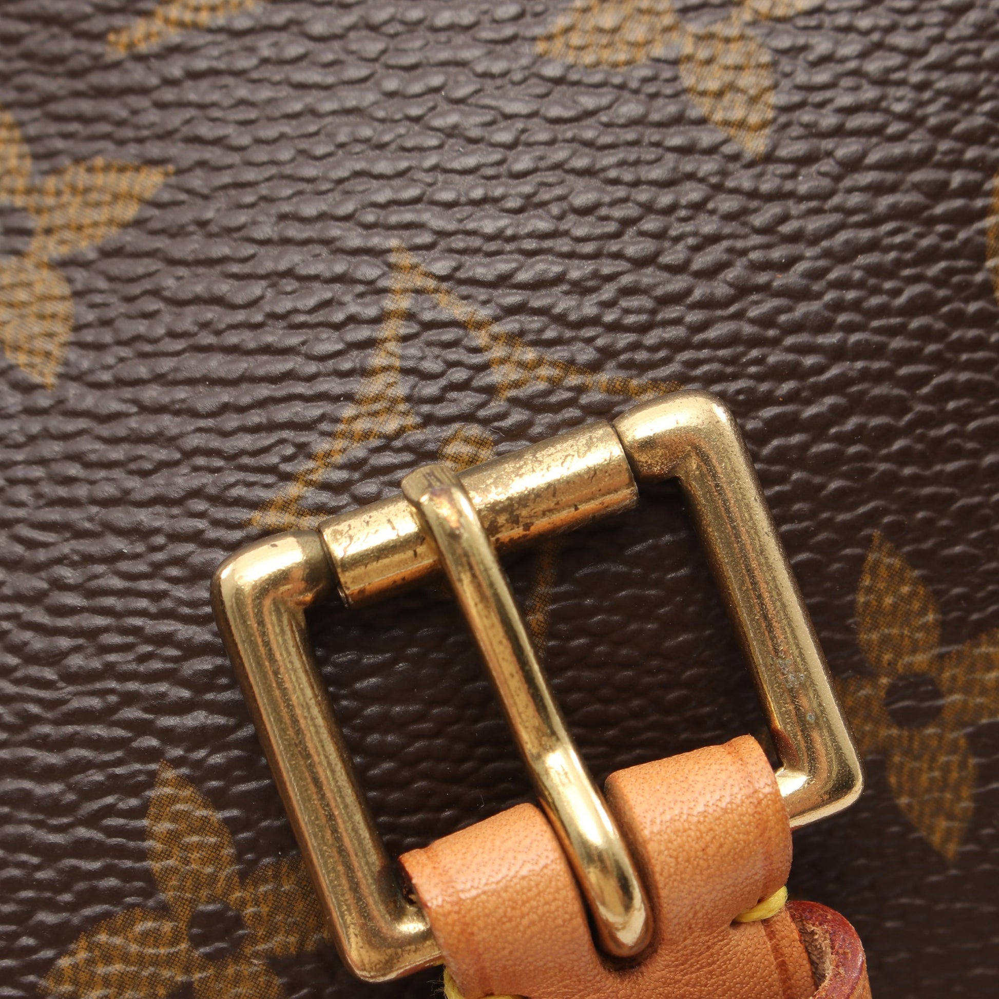 ソローニュ モノグラム ショルダーバッグ PVC レザー ブラウン ルイヴィトン バッグ LOUIS VUITTON