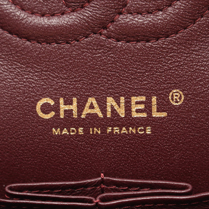 マトラッセ Wフラップ Wチェーンショルダーバッグ キャビアスキン ブラック ゴールド金具 シャネル バッグ CHANEL