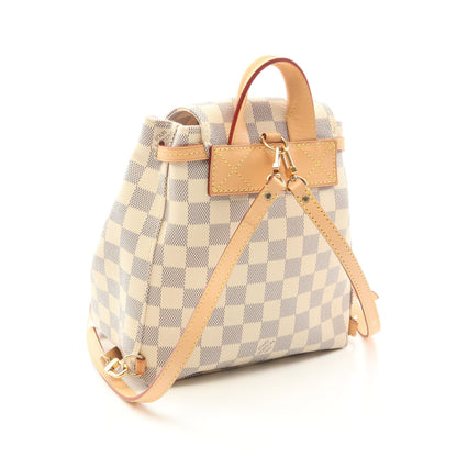 スペロンBB ダミエアズール バックパック リュックサック PVC レザー ホワイト ルイヴィトン バッグ LOUIS VUITTON