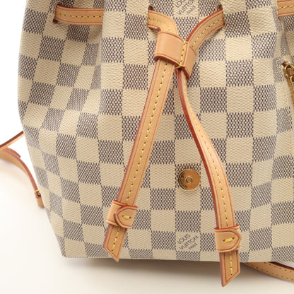 スペロンBB ダミエアズール バックパック リュックサック PVC レザー ホワイト ルイヴィトン バッグ LOUIS VUITTON