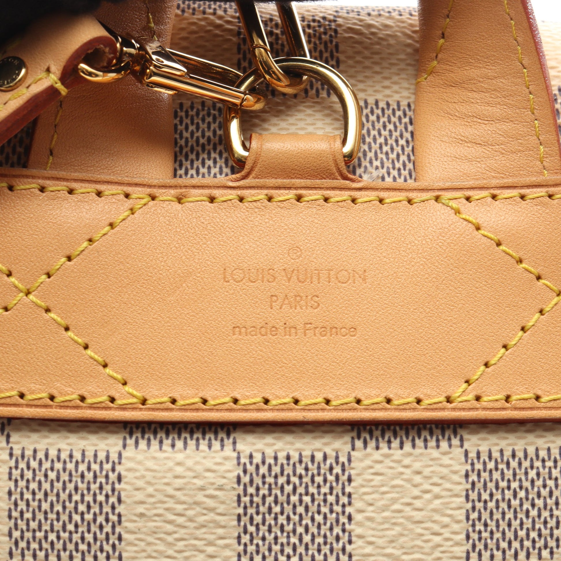 スペロンBB ダミエアズール バックパック リュックサック PVC レザー ホワイト ルイヴィトン バッグ LOUIS VUITTON