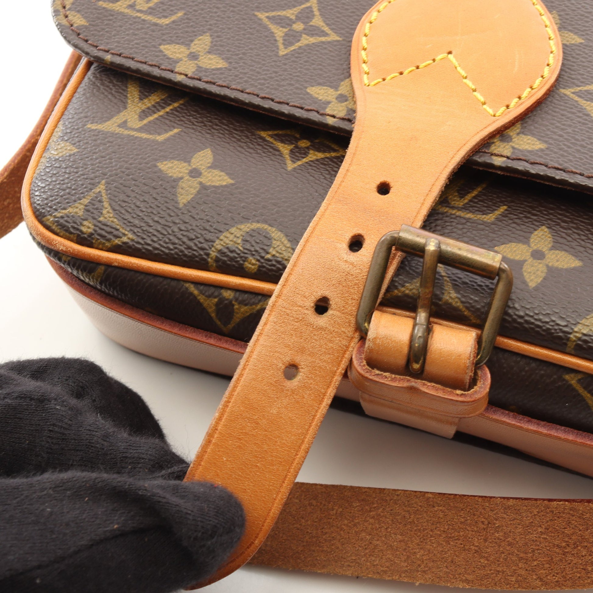 カルトシエールMM モノグラム ショルダーバッグ PVC レザー ブラウン ルイヴィトン バッグ LOUIS VUITTON