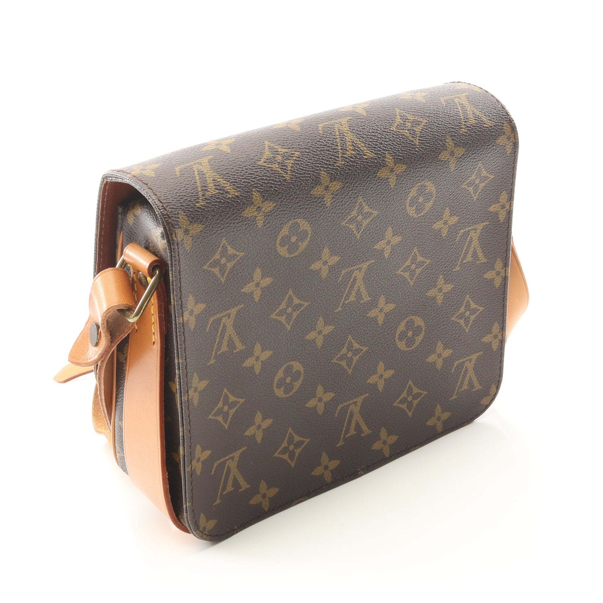 カルトシエールMM モノグラム ショルダーバッグ PVC レザー ブラウン ルイヴィトン バッグ LOUIS VUITTON