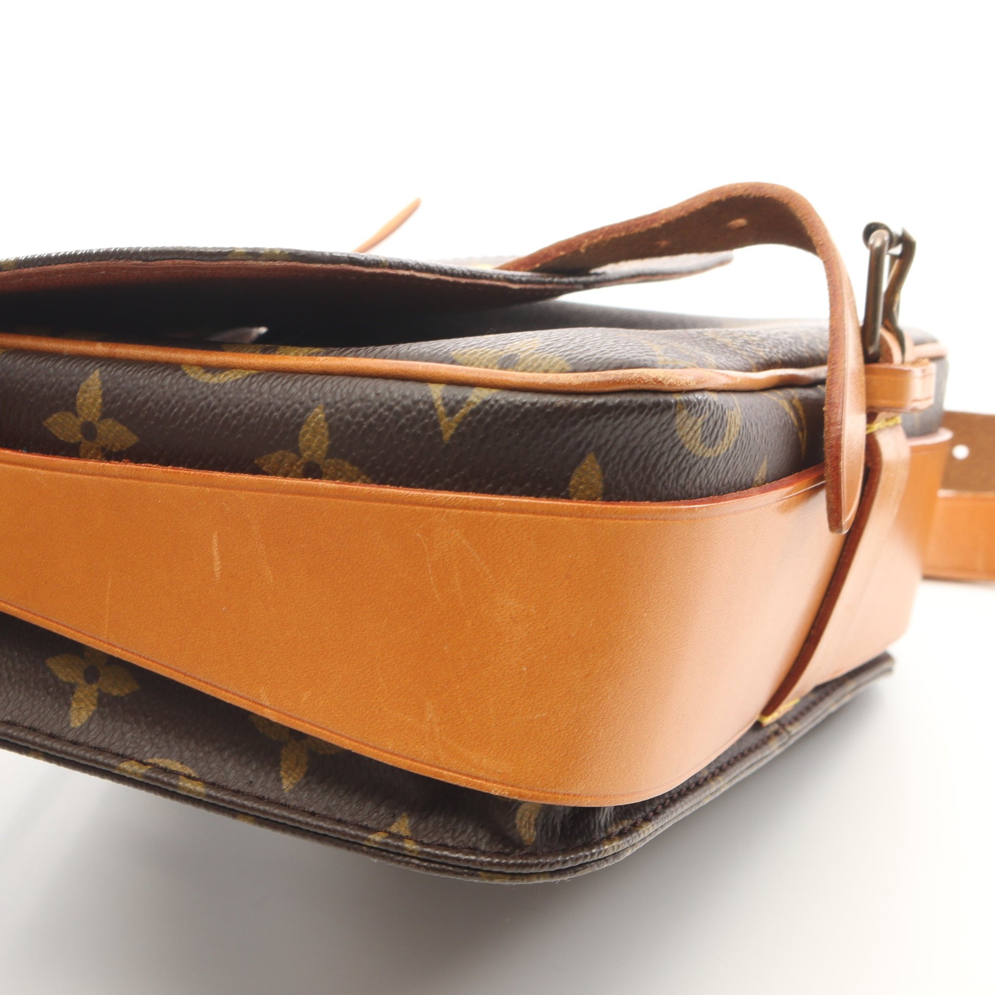 カルトシエールMM モノグラム ショルダーバッグ PVC レザー ブラウン ルイヴィトン バッグ LOUIS VUITTON