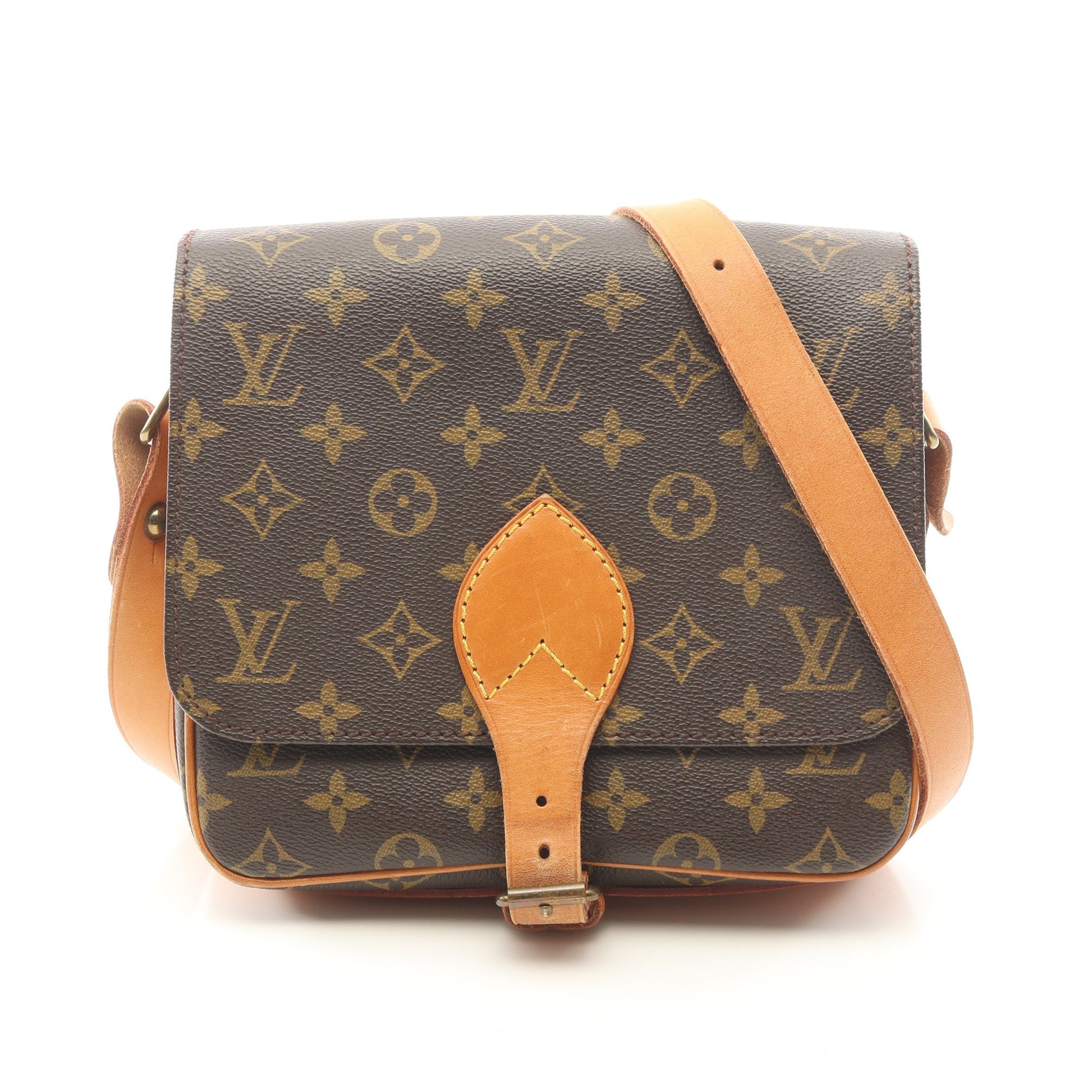 カルトシエールMM モノグラム ショルダーバッグ PVC レザー ブラウン ルイヴィトン バッグ LOUIS VUITTON