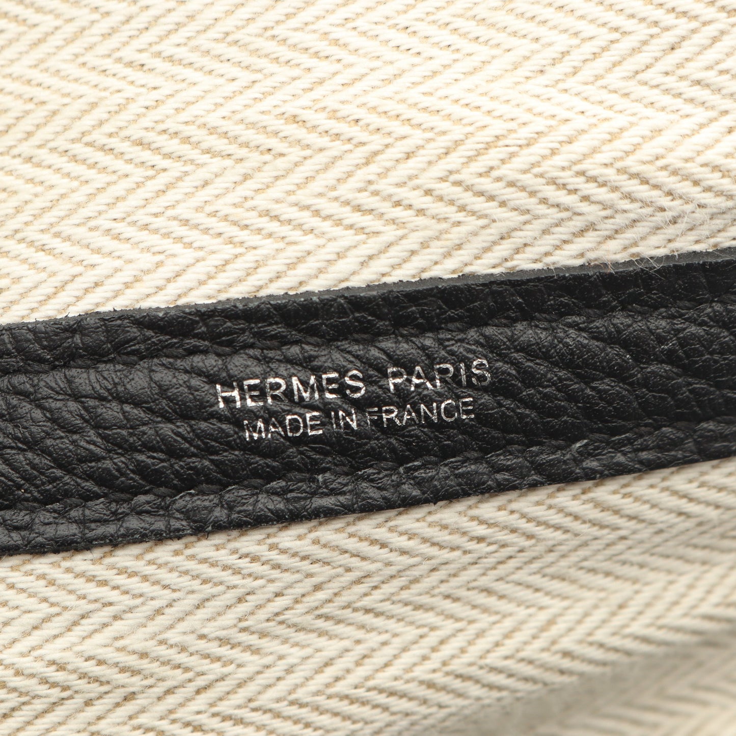 ガーデンパーティPM ハンドバッグ トートバッグ ネゴンダ ブラック シルバー金具 C刻印 エルメス バッグ HERMES