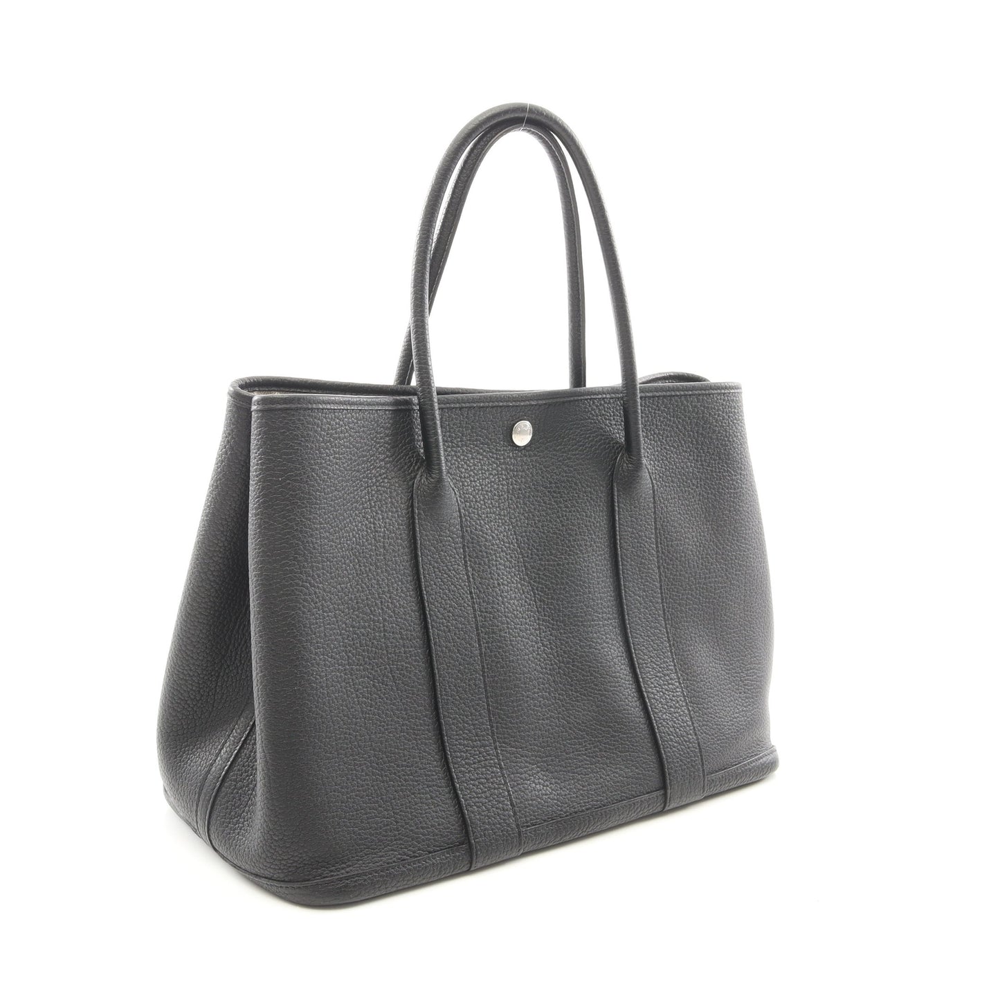 ガーデンパーティPM ハンドバッグ トートバッグ ネゴンダ ブラック シルバー金具 C刻印 エルメス バッグ HERMES