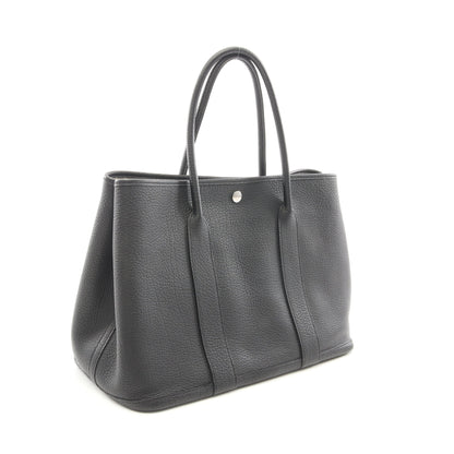 ガーデンパーティPM ハンドバッグ トートバッグ ネゴンダ ブラック シルバー金具 C刻印 エルメス バッグ HERMES