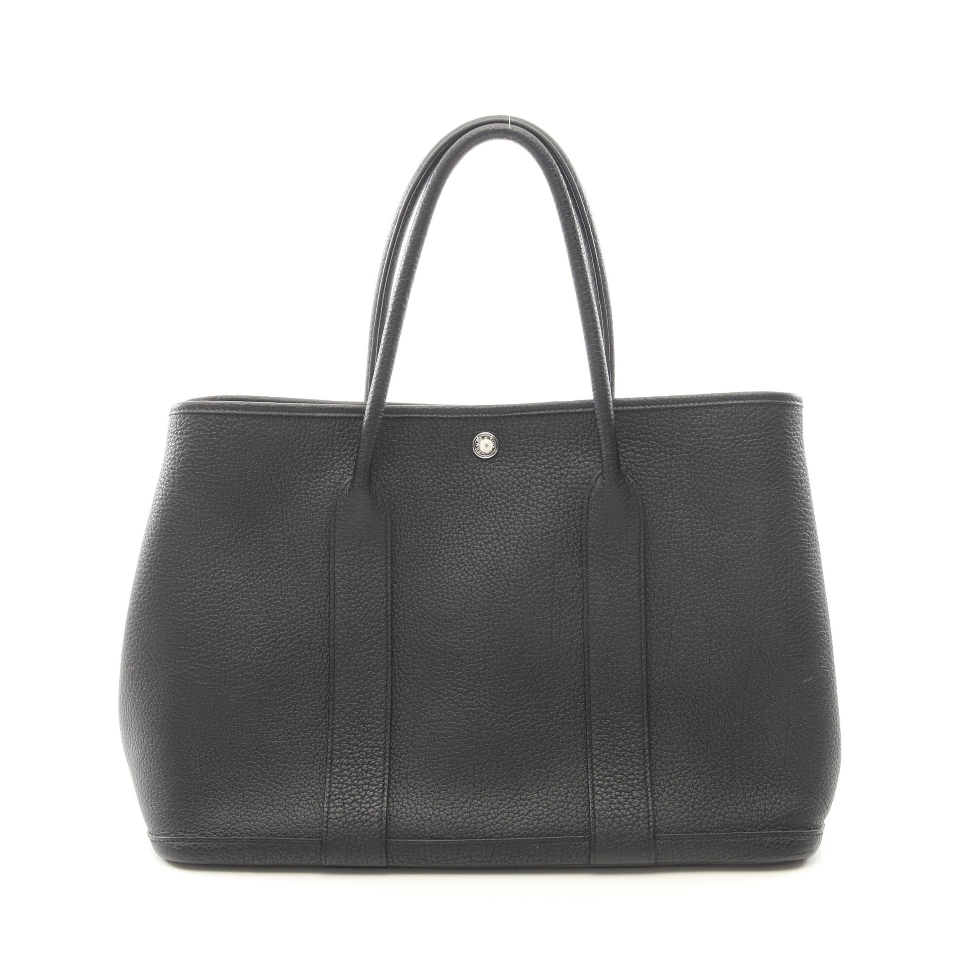 ガーデンパーティPM ハンドバッグ トートバッグ ネゴンダ ブラック シルバー金具 C刻印 エルメス バッグ HERMES