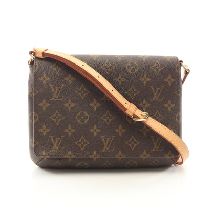 ミュゼットタンゴ ショートストラップ モノグラム ショルダーバッグ PVC レザー ブラウン ルイヴィトン バッグ LOUIS VUITTON