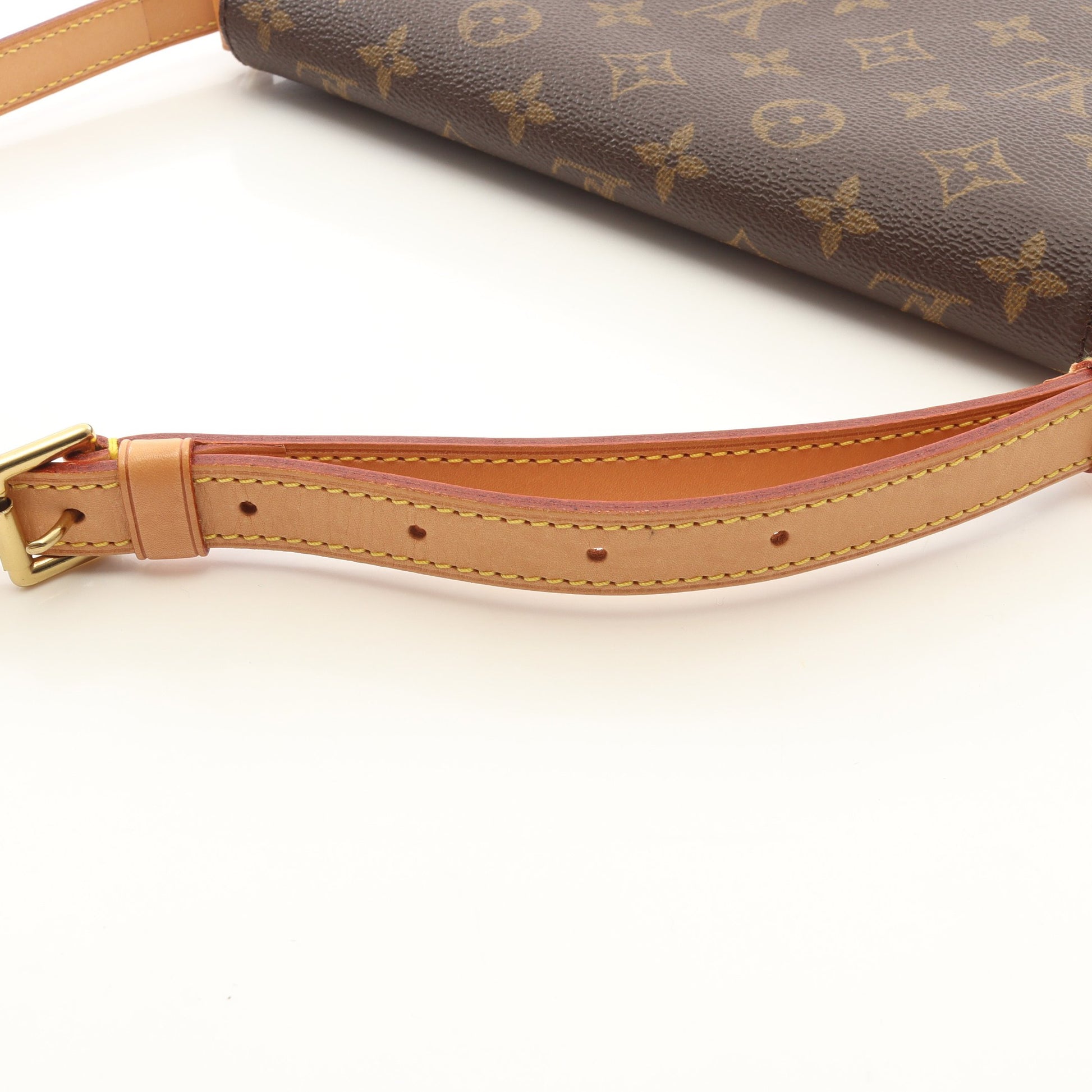 ミュゼットタンゴ ショートストラップ モノグラム ショルダーバッグ PVC レザー ブラウン ルイヴィトン バッグ LOUIS VUITTON