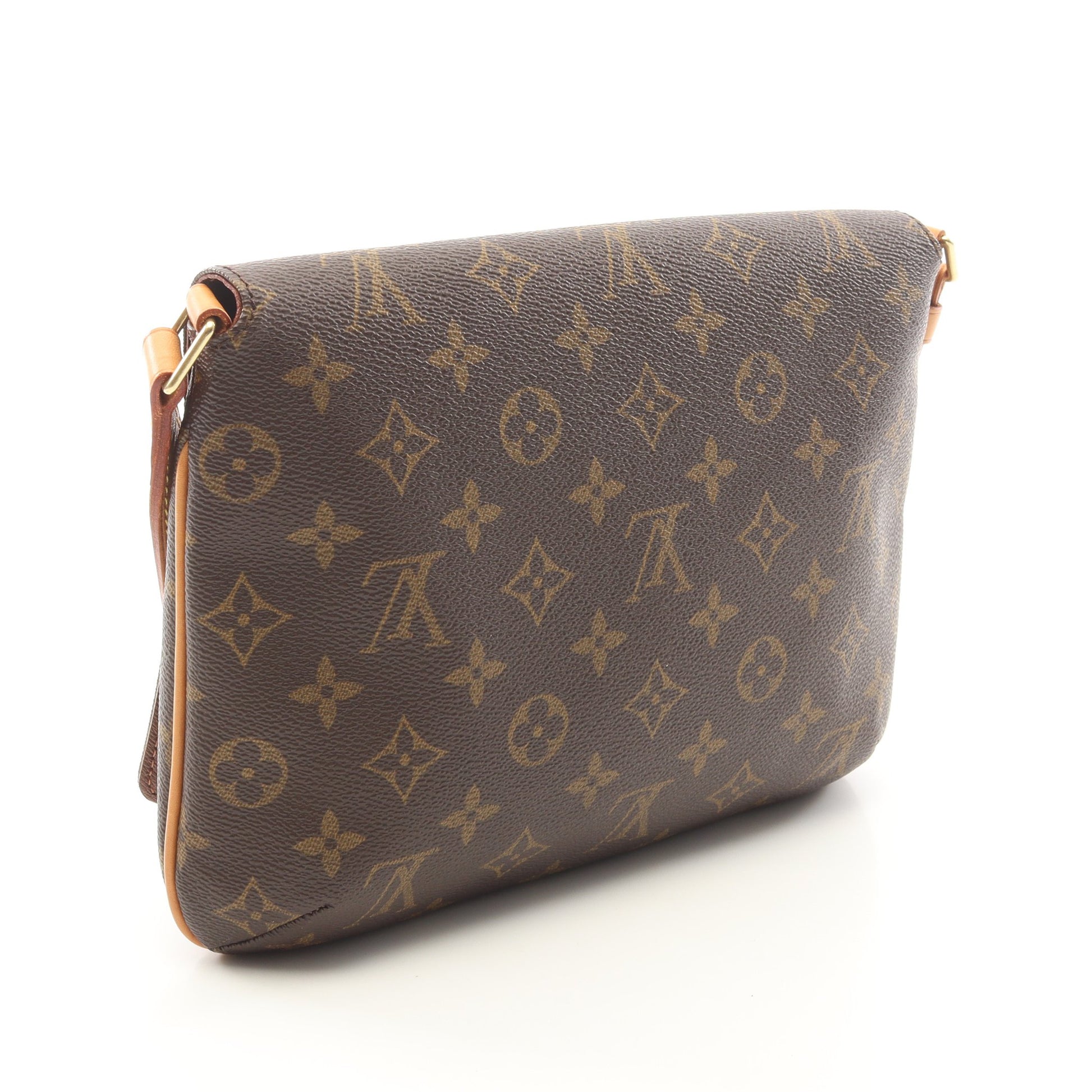ミュゼットタンゴ ショートストラップ モノグラム ショルダーバッグ PVC レザー ブラウン ルイヴィトン バッグ LOUIS VUITTON