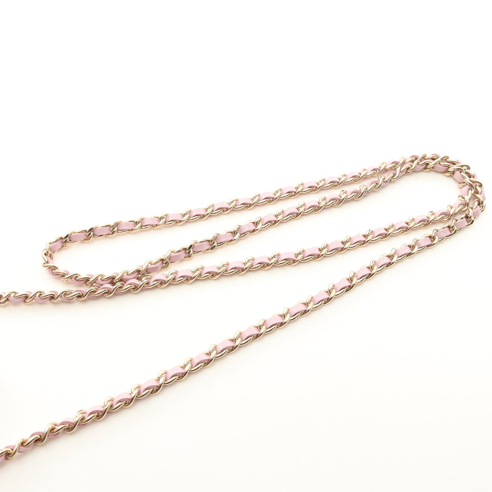 Chanel 31 チェーン クラッチ マトラッセ チェーンショルダーバッグ レザー ライトピンク ゴールド金具 シャネル バッグ CHANEL