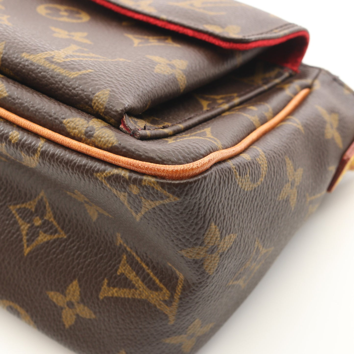 ヴィバシテPM モノグラム ショルダーバッグ PVC レザー ブラウン ルイヴィトン バッグ LOUIS VUITTON