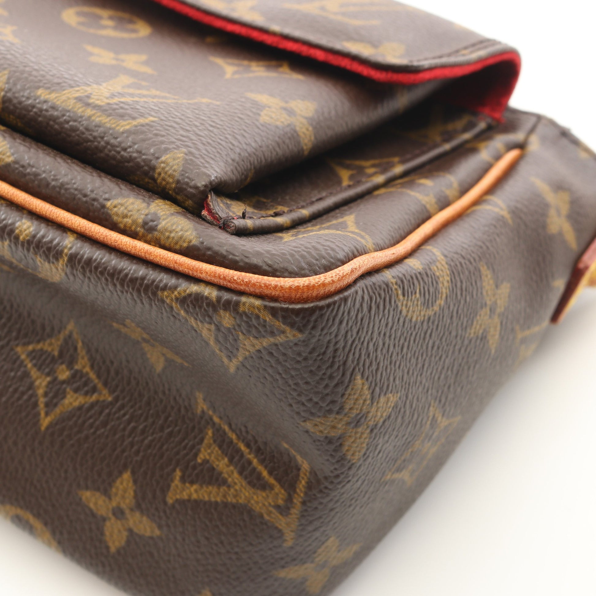 ヴィバシテPM モノグラム ショルダーバッグ PVC レザー ブラウン ルイヴィトン バッグ LOUIS VUITTON