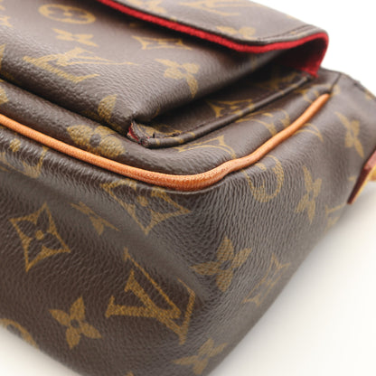ヴィバシテPM モノグラム ショルダーバッグ PVC レザー ブラウン ルイヴィトン バッグ LOUIS VUITTON