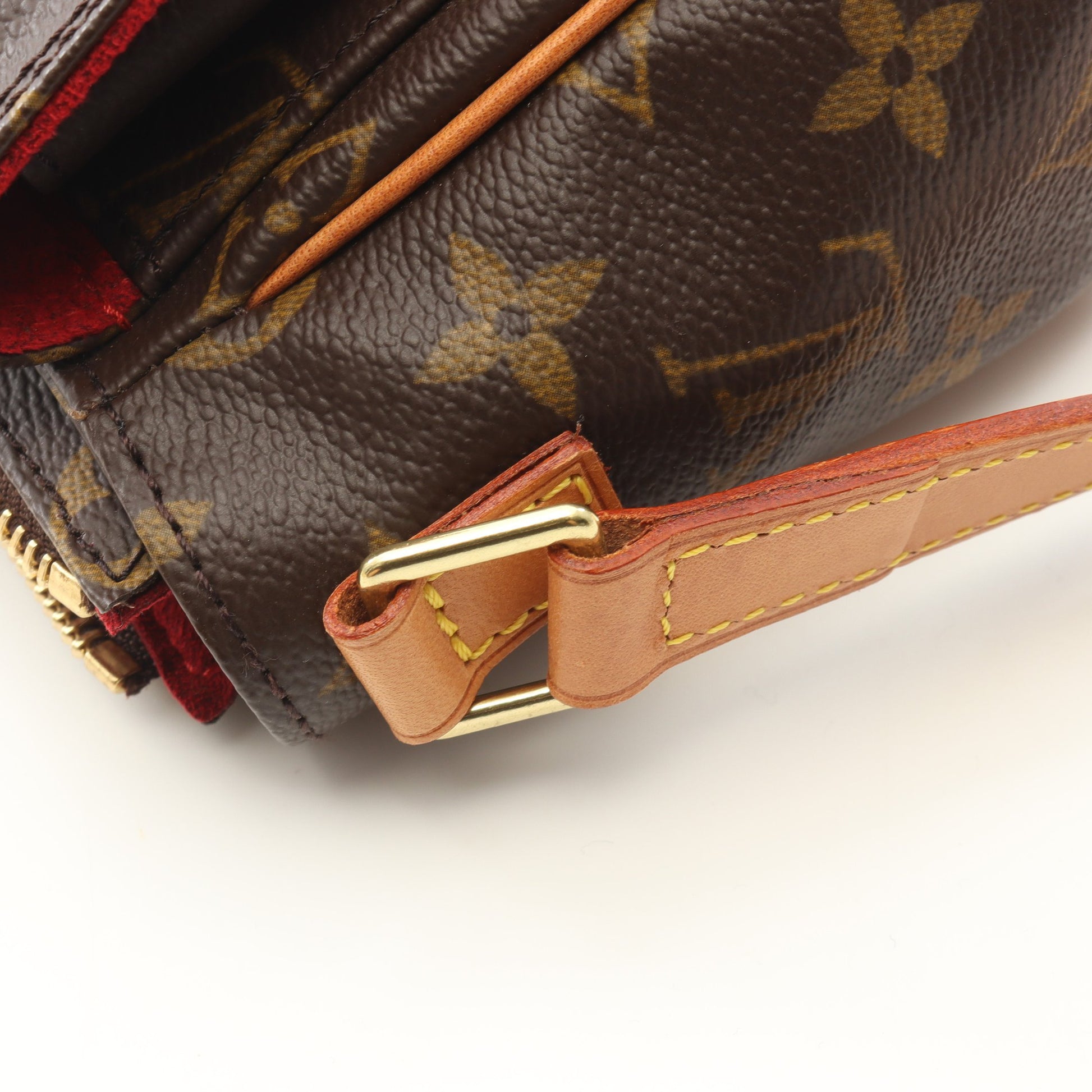 ヴィバシテPM モノグラム ショルダーバッグ PVC レザー ブラウン ルイヴィトン バッグ LOUIS VUITTON