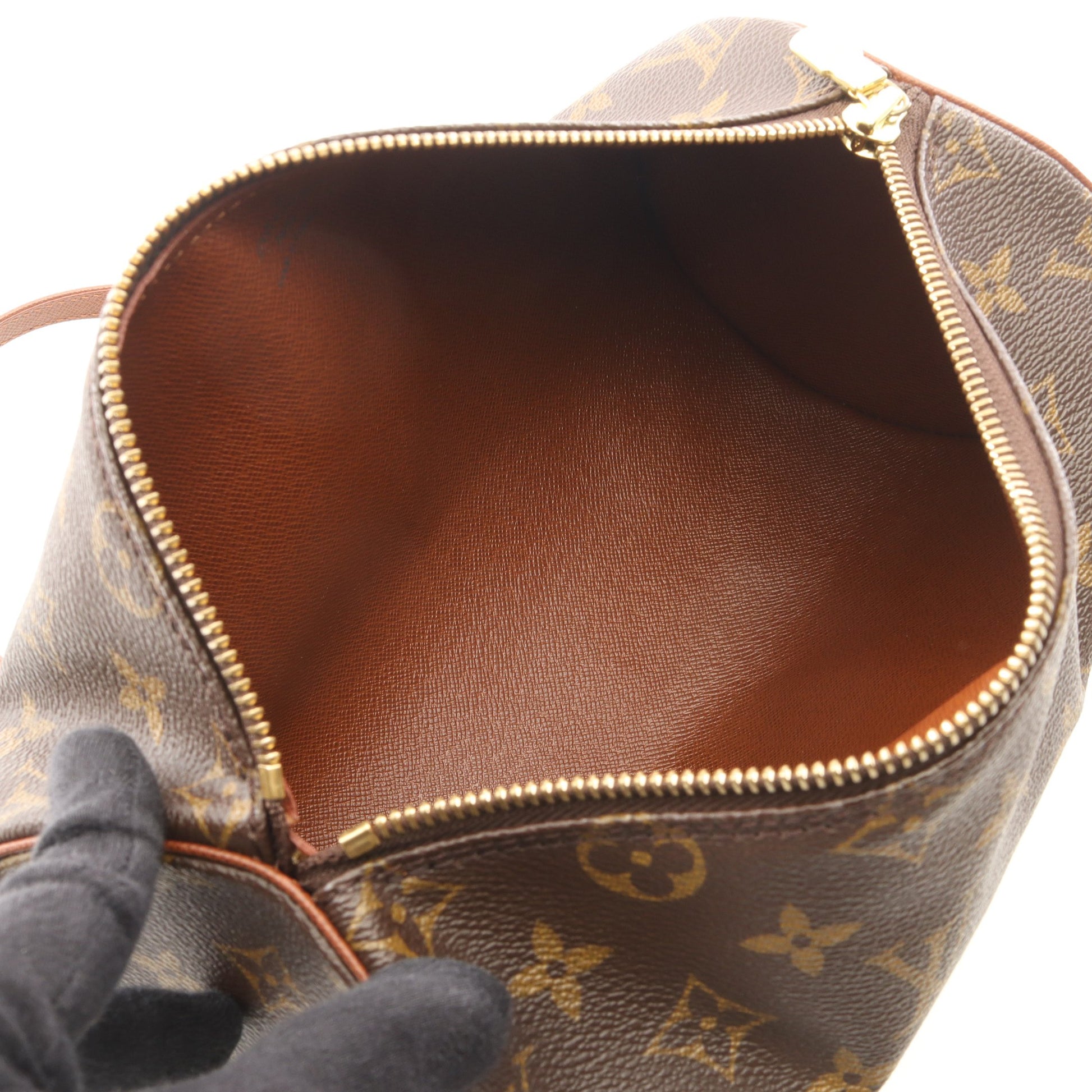 パピヨン26 モノグラム 旧型 ハンドバッグ PVC レザー ブラウン ルイヴィトン バッグ LOUIS VUITTON
