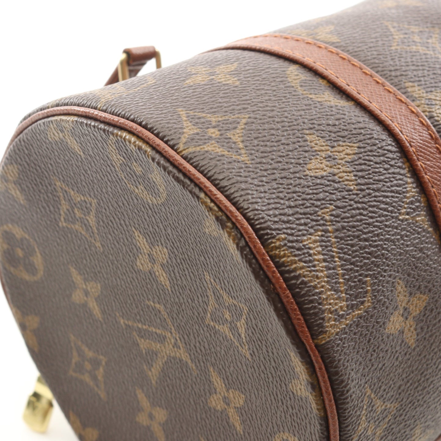 パピヨン26 モノグラム 旧型 ハンドバッグ PVC レザー ブラウン ルイヴィトン バッグ LOUIS VUITTON