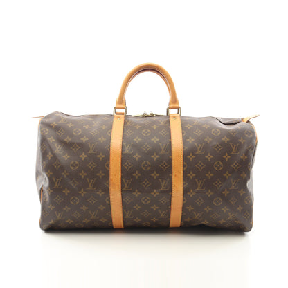 キーポル50 モノグラム ボストンバッグ PVC レザー ブラウン ルイヴィトン バッグ LOUIS VUITTON