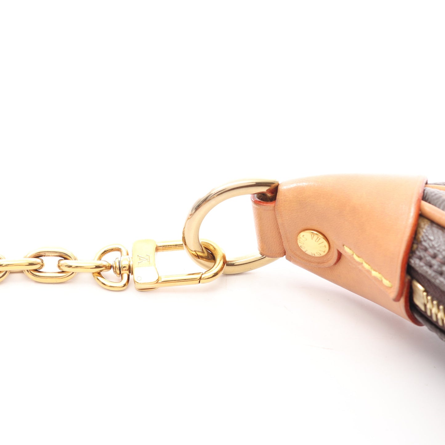 ループ モノグラム 2WAY チェーンショルダーバッグ PVC レザー ブラウン ルイヴィトン バッグ LOUIS VUITTON