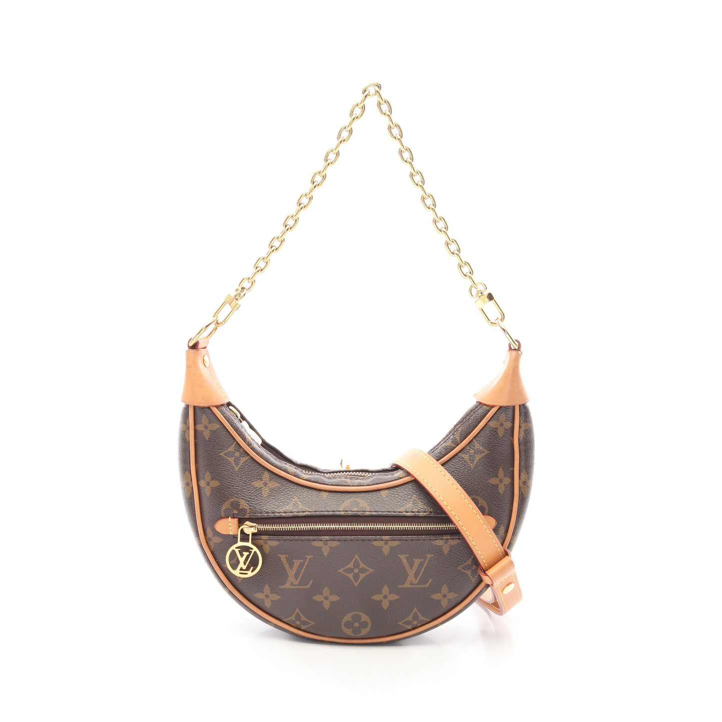 ループ モノグラム 2WAY チェーンショルダーバッグ PVC レザー ブラウン ルイヴィトン バッグ LOUIS VUITTON