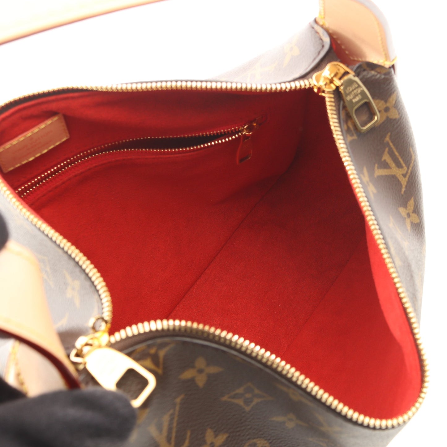 スラウチィ PM モノグラム ワンショルダーバッグ PVC レザー ブラウン ルイヴィトン バッグ LOUIS VUITTON